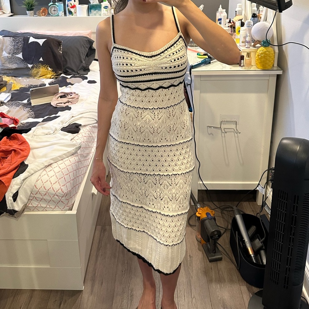Crochet midi summer dress
